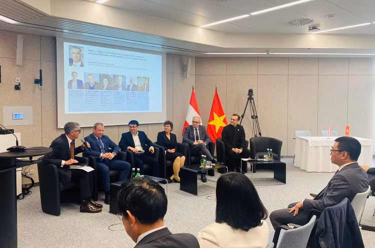 Diễn đàn Hợp tác công nghệ cao và Đổi mới sáng tạo Việt Nam - Áo 2025 đã diễn ra trọng thể tại Thủ đô Vienna (Áo) ngày 16/5/2025. Ảnh: NIC