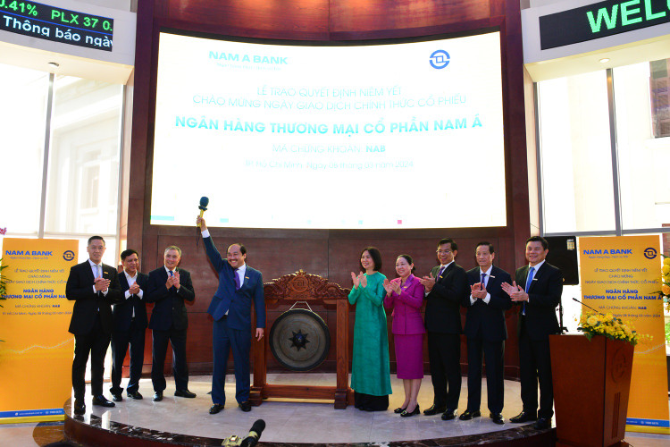 Cổ phiếu của Ngân hàng TMCP Nam Á lên sàn giao dịch HOSE
