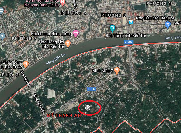 Dự án Đầu tư phát triển Khu đô thị mới An Thuận có quy mô đầu tư trên diện tích khoảng 25,89 ha tại xã Mỹ Thạnh An, thành phố Bến Tre. Ảnh: Nhã Chi