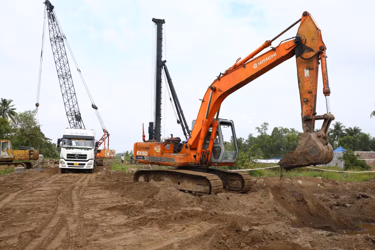 Tổng nhu cầu cát đắp nền cho Dự án Vành đai 3 TP.HCM khoảng 9,3 triệu m3, trong đó năm 2024 là 6,5 triệu m3. Ảnh minh họa: Nhã Chi