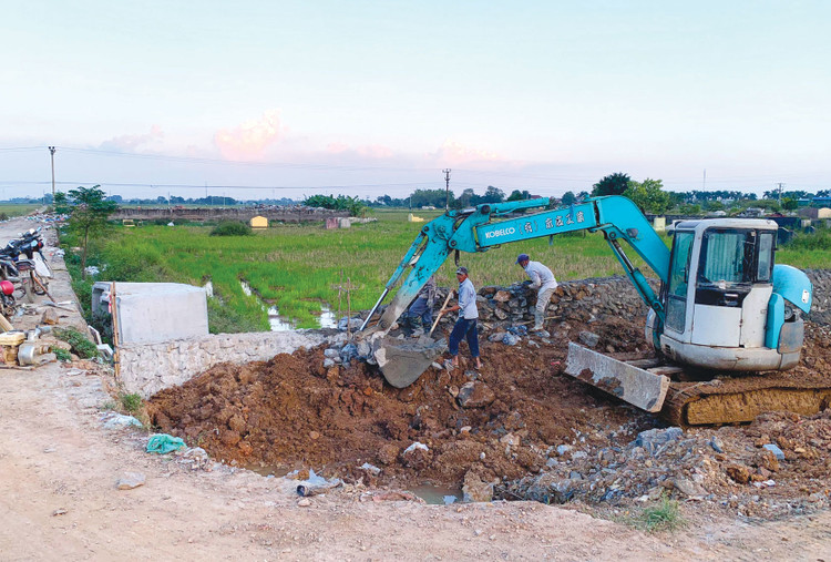Gói thầu Thi công xây dựng thuộc Dự án Đường ra cánh đồng lúa Chùa Tân Long (huyện Đức Hòa, tỉnh Long An) dành cho nhà thầu là doanh nghiệp cấp nhỏ hoặc siêu nhỏ. Ảnh minh họa: Tiên Giang