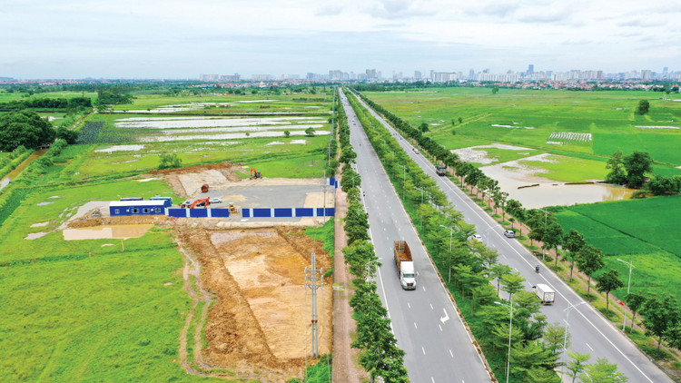 Dự án Đường Vành đai 4 - Vùng Thủ đô có chiều dài 112,8 km, đi qua Hà Nội, Hưng Yên, Bắc Ninh với tổng mức đầu tư khoảng 85.813 tỷ đồng. Ảnh: Lê Tiên