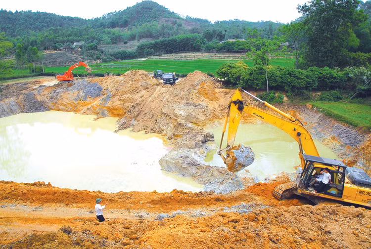 Gói thầu số 6 thuộc Dự án Cải tạo, phục hồi môi trường ao Giếng thôn 9, ao Giếng thôn 1, ao Liên Minh, ao Dốc Cầu Trông, ao đền Đức Thánh Thủy xã Hát Môn có giá 44,6 tỷ đồng. Ảnh minh họa: Nhã Chi