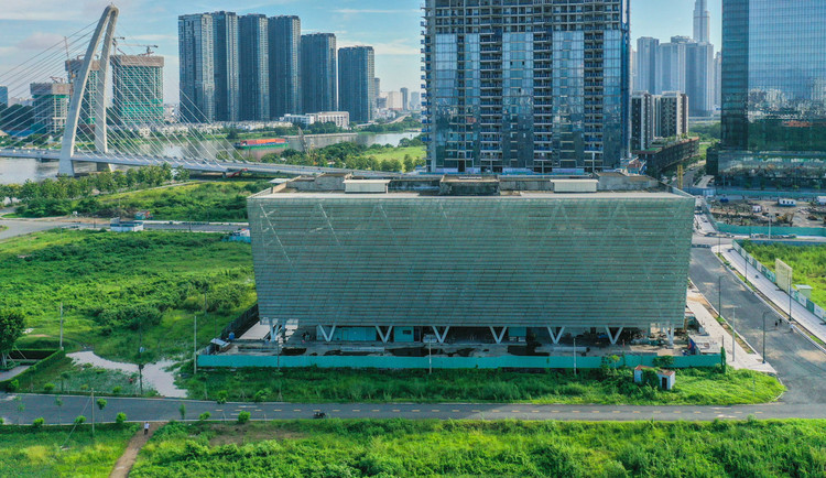 Dự án Trung tâm triển lãm quy hoạch TP.HCM được khởi công quý I/2013 tại Khu đô thị mới Thủ Thiêm. Ảnh: Nguyễn Huế