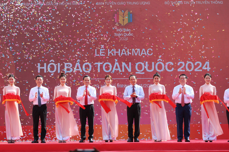 Lãnh đạo Đảng, Nhà nước, lãnh đạo TP.HCM khai mạc Hội báo toàn quốc năm 2024