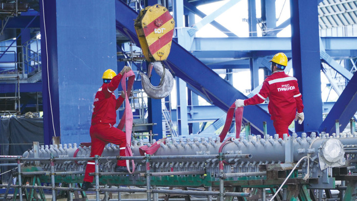 Tâm điểm hiện nay trên công trường Dự án Long Phú 1 là công tác thi công lắp đặt thiết bị lò hơi của 2 tổ máy 73.jpg