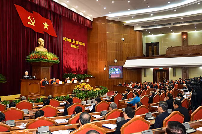 Hội nghị Trung ương lần thứ 13 khai mạc sáng 14/12 tại Hà Nội - Ảnh: VGP/Nhật Bắc