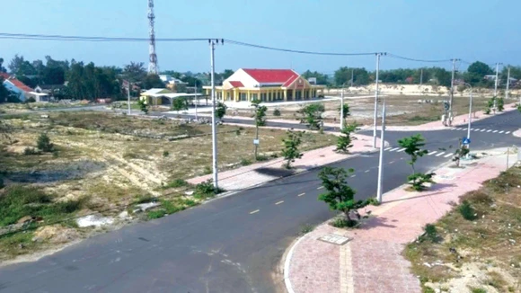 Hạ tầng được đầu tư trong giai đoạn 1 Dự án Khu dân cư và dịch vụ Cầu Hưng - Lai Nghi. Ảnh: Vĩnh Quyên