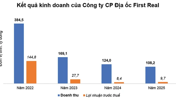 Nguồn: Báo cáo tài chính của Công ty CP Địa ốc First Real