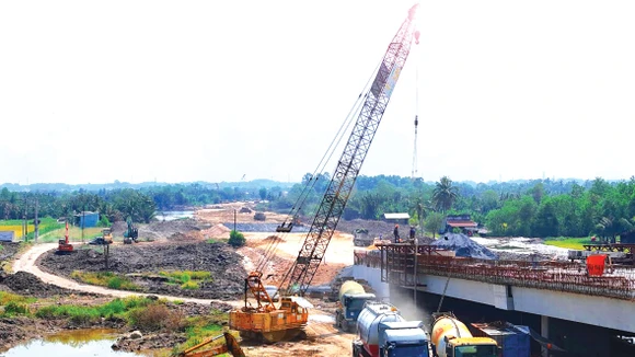 Dự án thành phần 1 (đoạn qua TP.HCM) thuộc Dự án Vành đai 3 TP.HCM có chiều dài 47,35 km, tổng mức đầu tư hơn 22.411 tỷ đồng. Ảnh: Song Lê