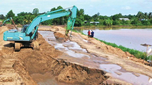 Một số địa phương phản ánh, nhiều mỏ khoáng sản làm vật liệu xây dựng thông thường được đấu giá thành công nhưng chưa thể đưa vào khai thác. Ảnh: Nhã Chi