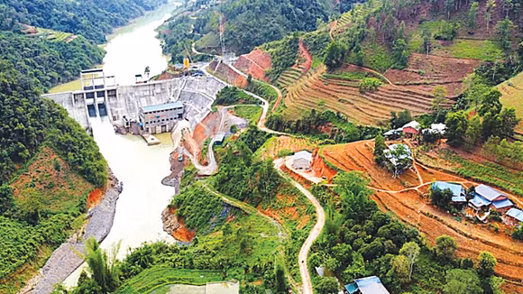 Dự án Thủy điện Sông Nhiệm 3 công suất 14,2 MW do Licogi 13 làm chủ đầu tư đang vận hành ổn định. Ảnh: Khánh Phan
