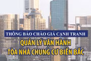 Thông báo chào hàng cạnh tranh Quản lý vận hành tòa nhà chung cư Biển Bắc