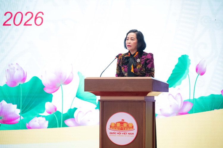 Phó Chủ tịch Quốc hội Nguyễn Thị Thanh phát biểu tại Hội nghị