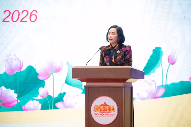 Phó Chủ tịch Quốc hội Nguyễn Thị Thanh phát biểu tại Hội nghị