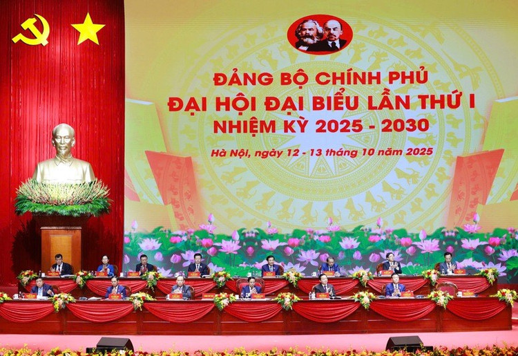 Đại hội đại biểu Đảng bộ Chính phủ lần thứ I, nhiệm kỳ 2025-2030 họp phiên trù bị - Ảnh: VGP/Nhật Bắc