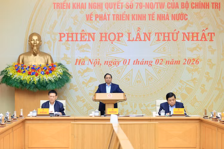 Thủ tướng Chính phủ Phạm Minh Chính chủ trì phiên họp - Ảnh: VGP/Nhật Bắc