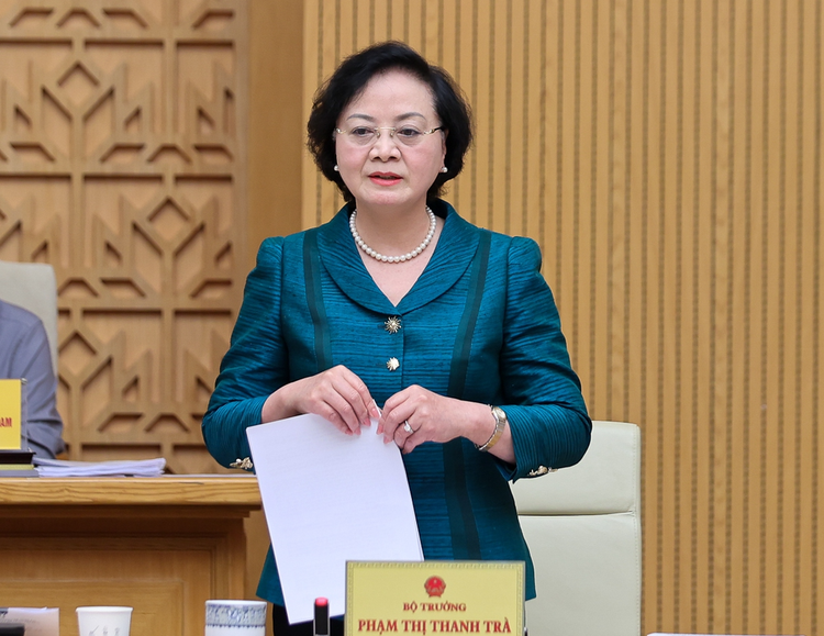 Bộ trưởng Bộ Nội vụ Phạm Thị Thanh Trà phát biểu tại Hội nghị trực tuyến Chính phủ với các địa phương tháng 9/2025 - Ảnh: VGP/Nhật Bắc