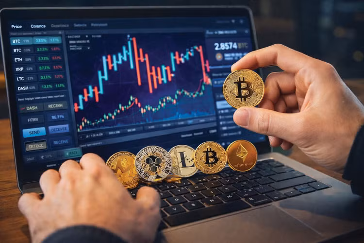 Theo Dự thảo, nhà đầu tư cá nhân giao dịch tài sản mã hóa sẽ phải nộp thuế thu nhập cá nhân với tỷ lệ 0,1% trên doanh thu chuyển nhượng từng lần. Ảnh: Nhã Chi AI