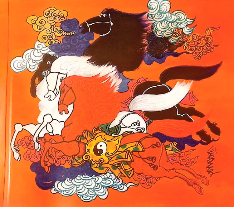 Bóng ngựa ngang trời