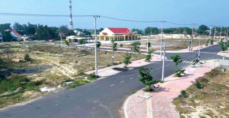 Hạ tầng được đầu tư trong giai đoạn 1 Dự án Khu dân cư và dịch vụ Cầu Hưng - Lai Nghi. Ảnh: Vĩnh Quyên