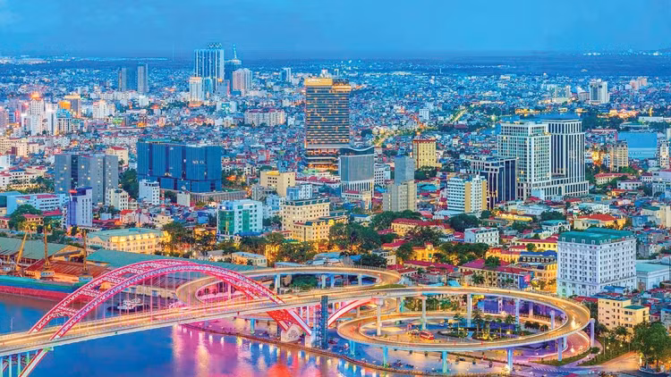 Dự báo đất xây dựng toàn đô thị của Hải Phòng (chưa bao gồm đất dành cho công trình hạ tầng đầu mối quy mô lớn) đến năm 2040 là khoảng 100.000 - 120.000 ha. Ảnh: Giang Chi