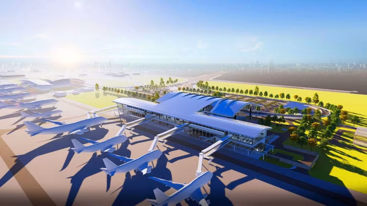 Gói thầu số 15 Thi công xây dựng và lắp đặt thiết bị thuộc Dự án Xây dựng Nhà ga hành khách T2 - Cảng hàng không quốc tế Cát Bi dự kiến khởi công ngày 19/8/2025. Ảnh minh họa: Internet