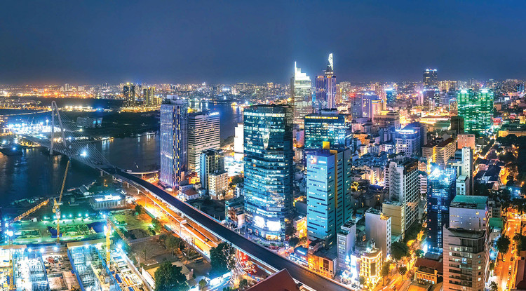 Trung tâm Tài chính quốc tế được đặt tại TP.HCM và TP. Đà Nẵng, tập trung hệ sinh thái đa dạng các dịch vụ tài chính và dịch vụ hỗ trợ. Ảnh: Phú An