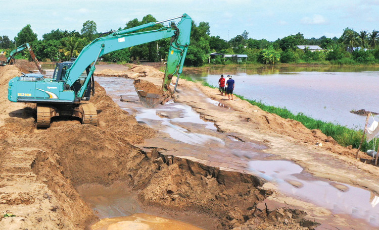 Một số địa phương phản ánh, nhiều mỏ khoáng sản làm vật liệu xây dựng thông thường được đấu giá thành công nhưng chưa thể đưa vào khai thác. Ảnh: Nhã Chi