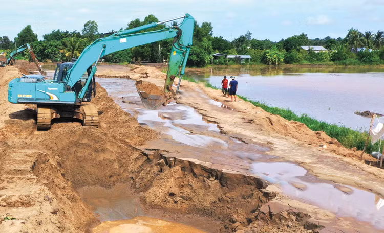 Một số địa phương phản ánh, nhiều mỏ khoáng sản làm vật liệu xây dựng thông thường được đấu giá thành công nhưng chưa thể đưa vào khai thác. Ảnh: Nhã Chi