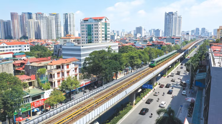 Công ty CP Tư vấn đầu tư và Xây dựng giao thông vận tải vừa ký 2 hợp đồng tư vấn lớn trong lĩnh vực đường sắt đô thị tại Hà Nội. Ảnh: Lê Tiên