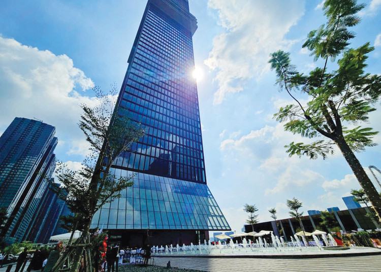 Tòa tháp Trung tâm tài chính quốc tế - Saigon Marina IFC tại TP.HCM. Ảnh: Lam Giang