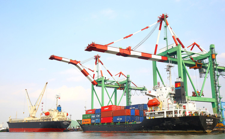 Nửa đầu tháng 8/2025, tổng kim ngạch xuất khẩu hàng hóa cả nước đạt 20,063 tỷ USD. Ảnh: Lê Tiên