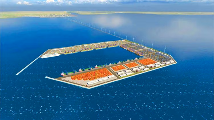 Trục kinh tế biển Trần Đề - Cù Lao Dung được xem là “cửa ngõ” mới của TP. Cần Thơ. Phối cảnh: Nhã Chi