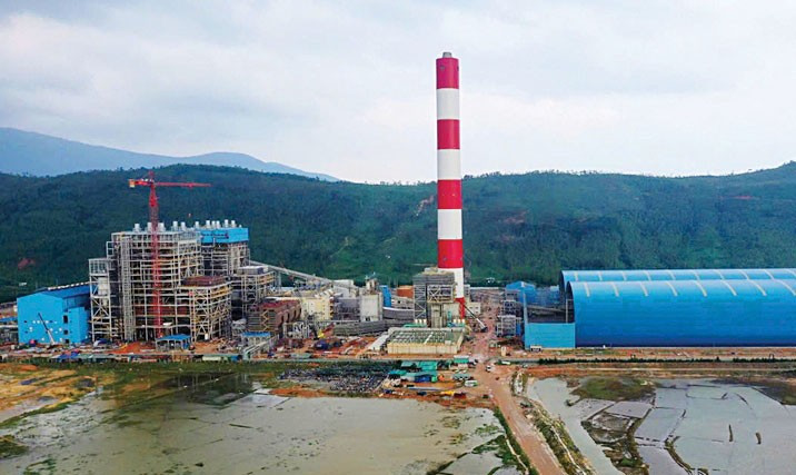 Dự án Nhà máy Nhiệt điện Quảng Trạch I đã hoàn thành trên 97%. Ảnh: Trịnh Sơn