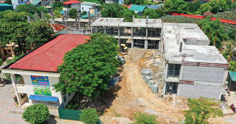 Gói 04 Thi công xây dựng và lắp đặt thiết bị công trình thuộc Dự án Xây dựng Trường Mầm non Cán Khê, huyện Như Thanh (tỉnh Thanh Hóa) có giá hơn 10 tỷ đồng. Ảnh minh họa: Phúc An