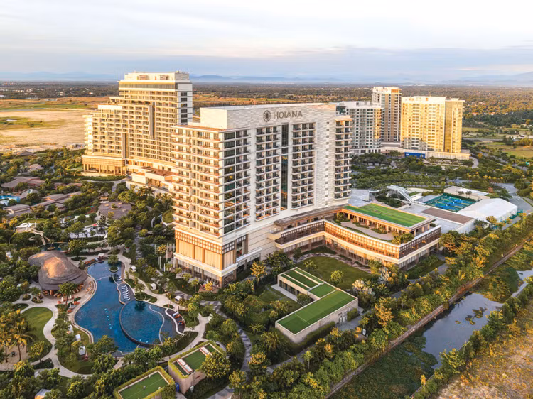 Giai đoạn 1 Khu nghỉ dưỡng Nam Hội An đã được đầu tư xây dựng nhiều hạng mục. Ảnh: Minh Hạnh