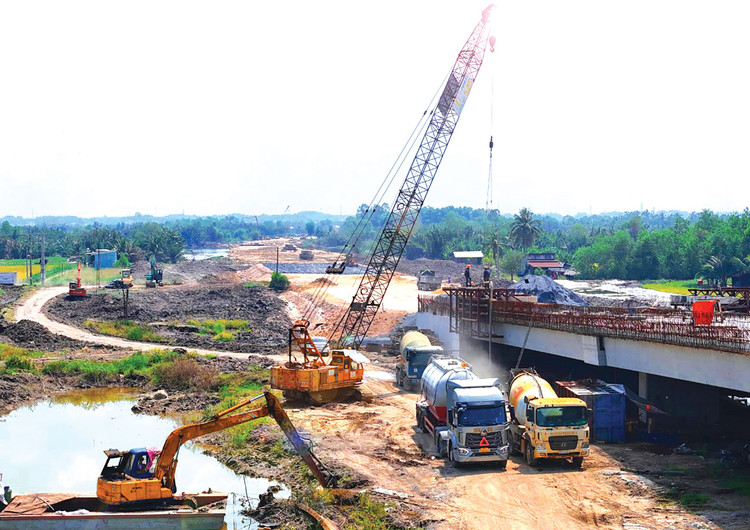 Dự án thành phần 1 (đoạn qua TP.HCM) thuộc Dự án Vành đai 3 TP.HCM có chiều dài 47,35 km, tổng mức đầu tư hơn 22.411 tỷ đồng. Ảnh: Song Lê