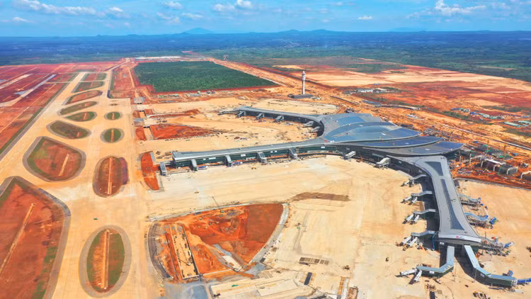 Cảng hàng không quốc tế Long Thành là hạt nhân của hệ sinh thái đô thị có tổng diện tích nghiên cứu hơn 43.000 ha. Ảnh: Lê Tiên