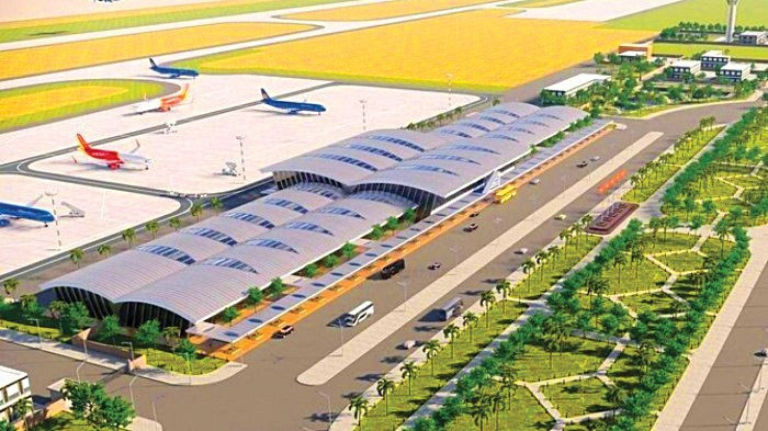 Dự án Cảng hàng không Phan Thiết có tổng vốn đầu tư dự kiến khoảng 3.797 tỷ đồng. Ảnh phối cảnh: Phúc An