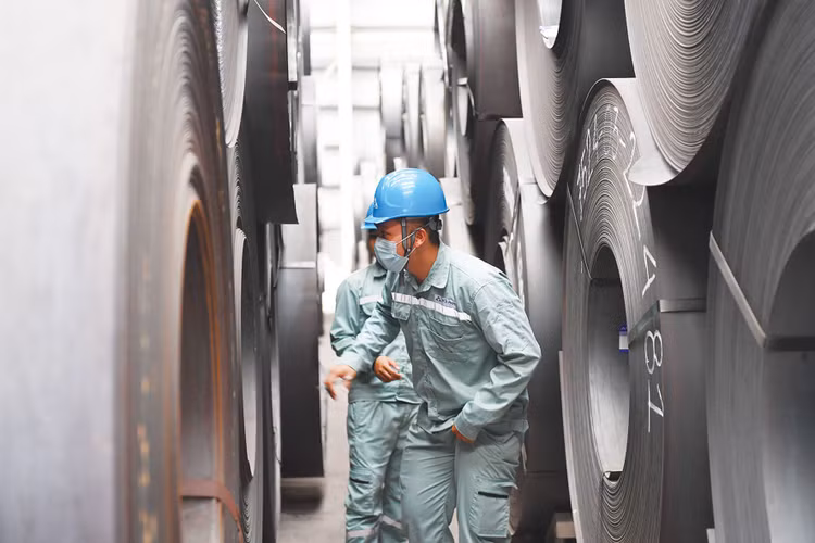 Sản lượng thép nội địa năm 2026 dự báo có thể tăng khoảng 12% so với năm 2025. Ảnh: Hoàng Anh