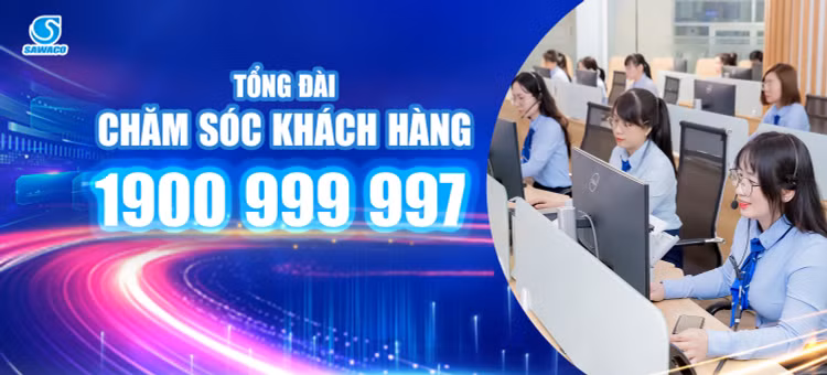 SAWACO triển khai Tổng đài Chăm sóc khách hàng 1900 999 997