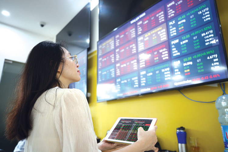 Thị trường chứng khoán Việt Nam đang có nhiều động lực thúc đẩy tăng trưởng nhờ câu chuyện nâng hạng và tăng trưởng GDP cao. Ảnh minh họa: Tiên Giang