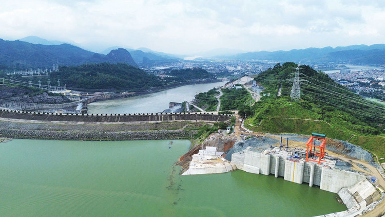 Dự án Nhà máy Thủy điện Hòa Bình mở rộng phát điện Tổ máy số 1 ngày 19/8/2025. Ảnh: Anh Thơ