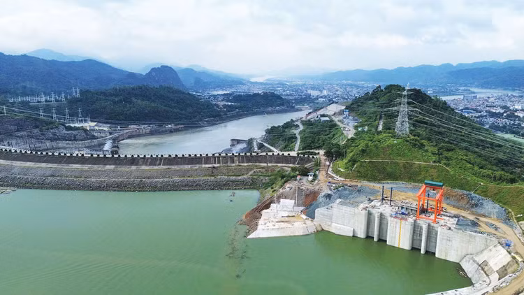 Dự án Nhà máy Thủy điện Hòa Bình mở rộng phát điện Tổ máy số 1 ngày 19/8/2025. Ảnh: Anh Thơ