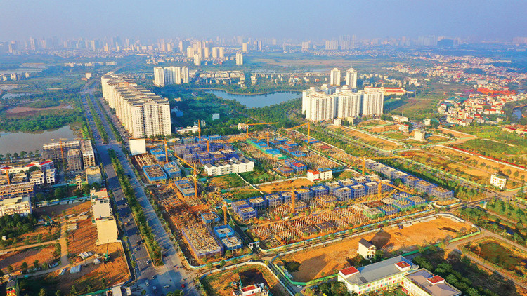 Khu vực vùng ven Hà Nội sẽ hình thành nhiều đại đô thị quy mô lớn, nguồn cung dồi dào, có chất lượng nhằm đáp ứng nhu cầu dịch chuyển dân cư ra khỏi nội đô. Ảnh: Lê Tiên