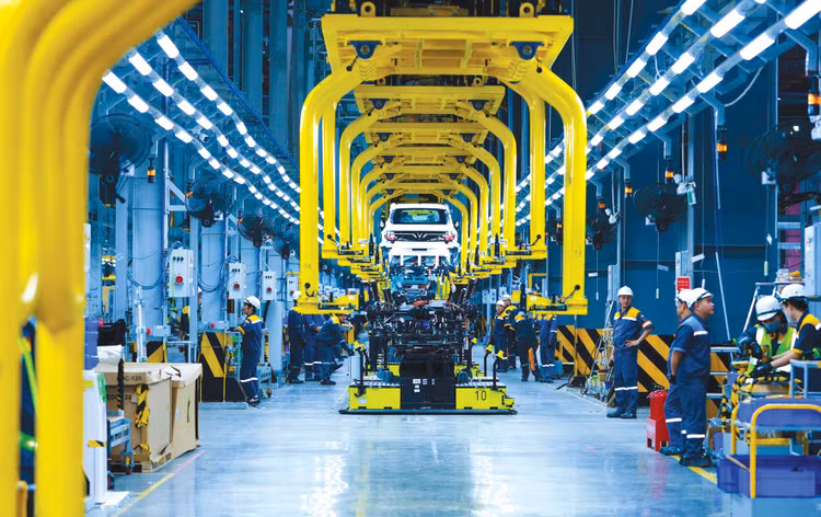 Sản xuất ô tô điện và pin tạo bước nhảy vọt cho công nghiệp Hà Tĩnh. Ảnh: Hà Minh