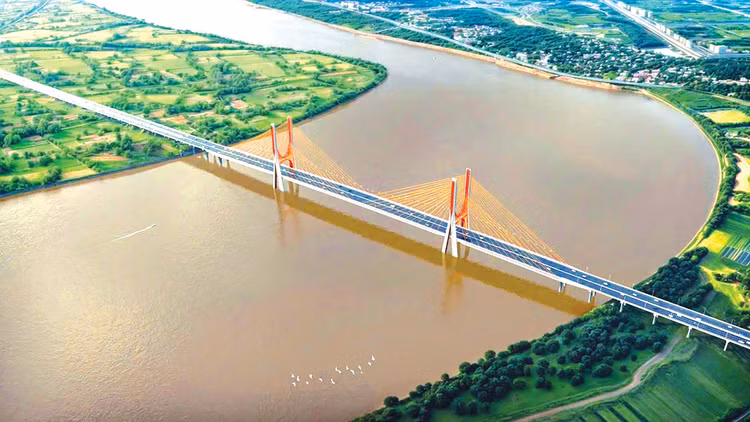 Cầu Ngọc Hồi dự kiến được khởi công ngày 19/8/2025. Ảnh phối cảnh: Internet