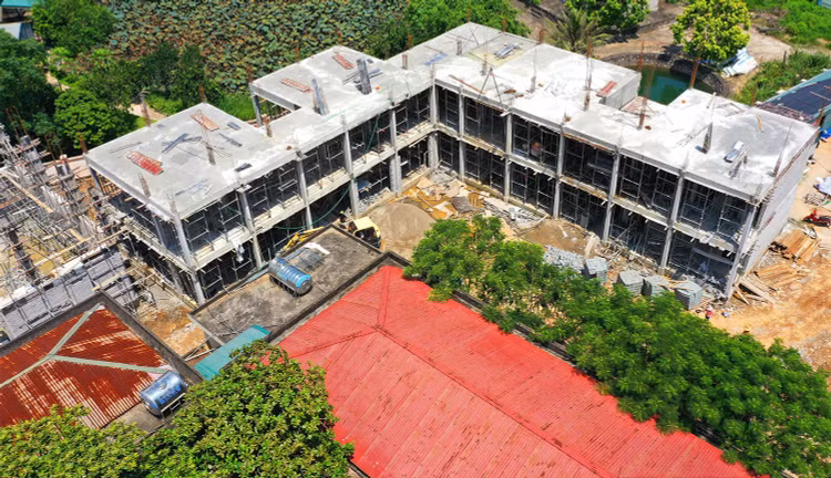 Gói thầu Thi công xây dựng thuộc Dự án Trường THCS Thuận Hưng có giá 35,645 tỷ đồng, là công trình dân dụng cấp III. Ảnh minh họa: Nhã Chi