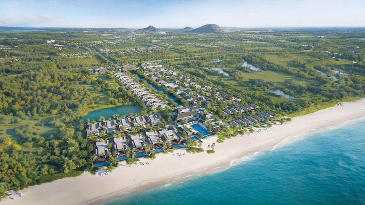 Dự án Khu biệt thự biển Mandarin Oriental của Công ty CP The Nam Khang tọa lạc tại mặt tiền đường Trường Sa, phường Ngũ Hành Sơn, TP. Đà Nẵng. Ảnh: Hà Minh